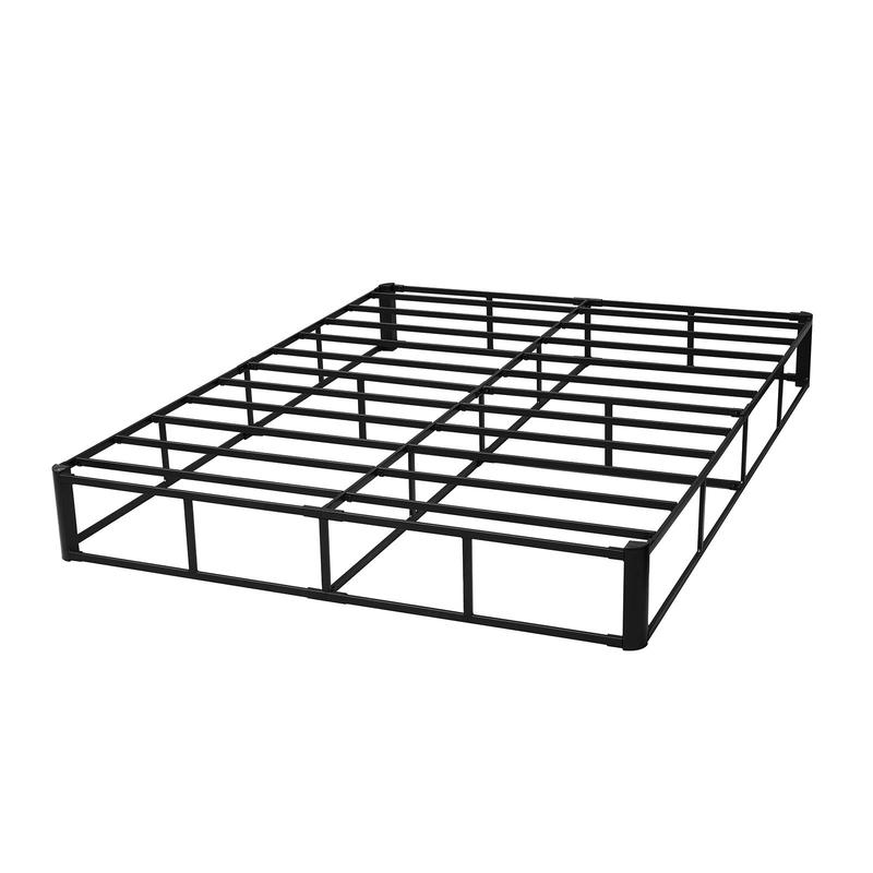 VEVOR Box Spring, Queen Size Bed Frame with Washable Fabric Cloth, Heavy Duty Metal Frame for Queen Bed, 9 in Mattress Foundation, 3500 lbs Max Weight Capacity, Easy Assembly, 79.1L x 59.6W x 9.1H in