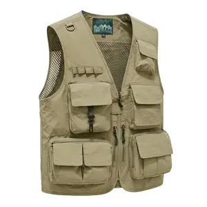 Multi-Pocket Fishing Vest | Lightweight Breathable Outdoor Utility Vest for Men | Fishing Hiking Travel holiday shirt japanese cartoon casual sleeveless vest