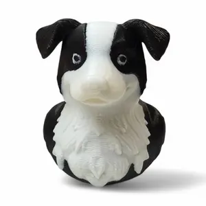 Border Collie Duck – 3D-Printed Energetic & Intelligent Dog Duck Collectible