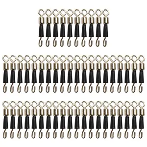 50-200Pcs Bearing Swivel Fishing Connector Q-Shaped Quick Change Swivels Carp Fishing Terminal Tackle Pesca Accessories
