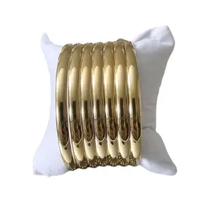 Valdiviajewelry #1140 Stainless Steel Bangle Set (Not Open).