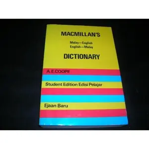 USED-Macmillan's Malay-English English-Malay Dictionary by A.E. Coope (Hardcover)