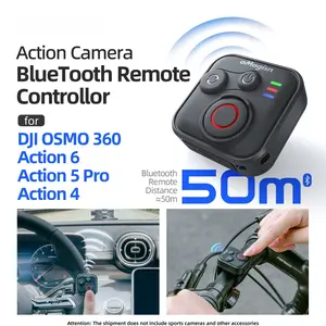 Bluetooth-compatible Remote Controller for Dji Osmo 360 Action Camera 6 5 Pro 4, Wireless Photography Accessory for Outdoor Shooting