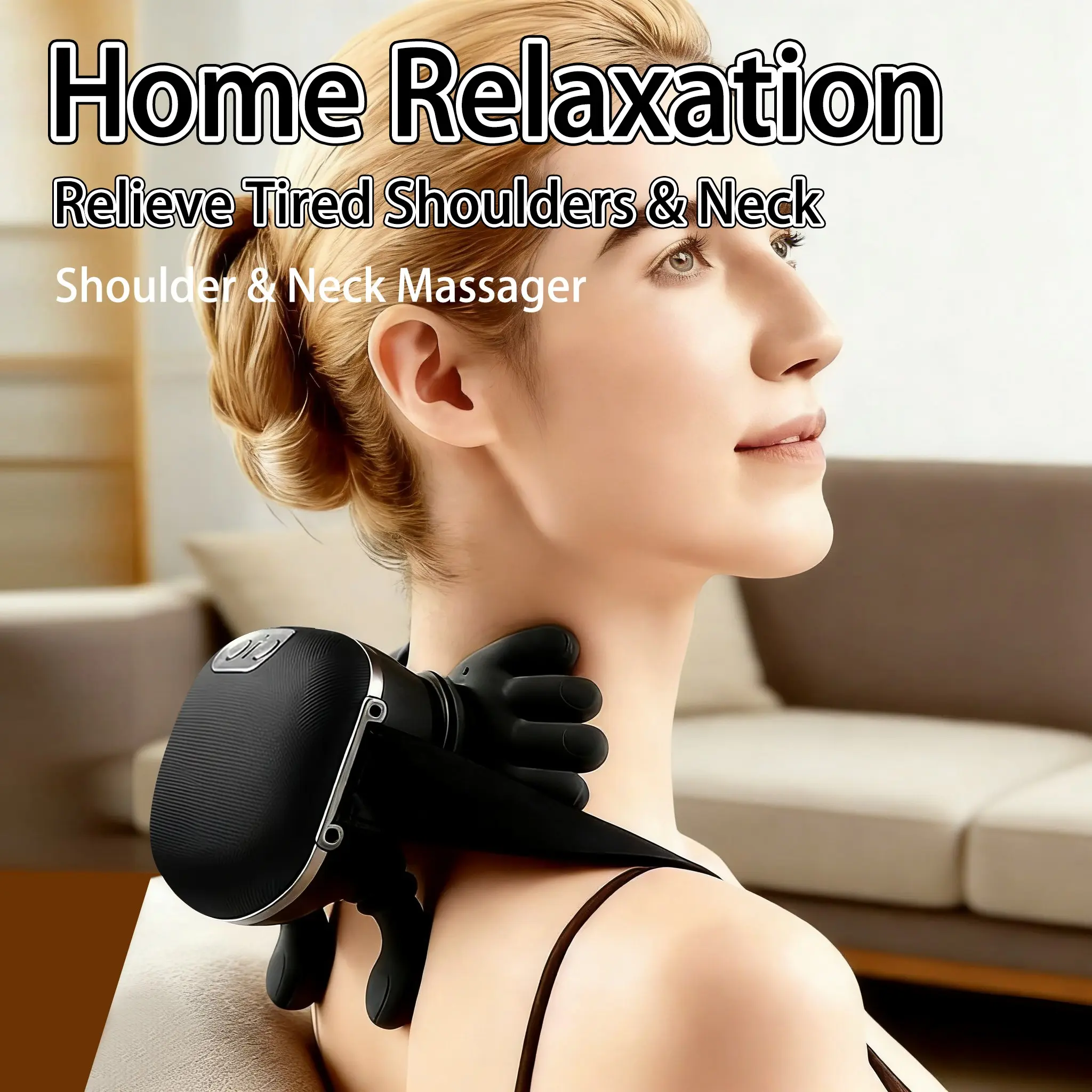 Master Hand Shoulder Neck Massager, Realistic Hand Massage, Heat Therapy, Rechargeable, Christmas Gift, New Year Gift, Valentine's Day Gift, USB Rechargeable Massagers, Relaxation Aid