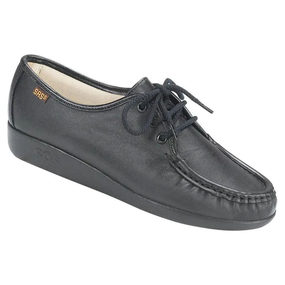 SAS Women's Siesta Lace Up Loafer in Black