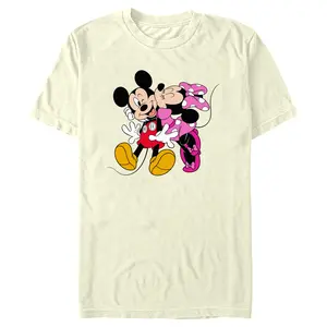 Men's Mickey & Friends Minnie Kiss Couple T-Shirt