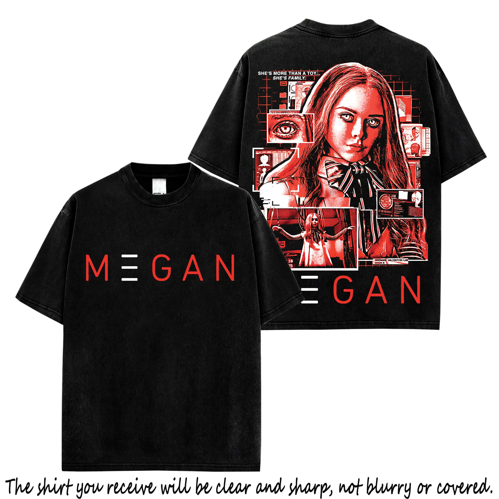 M3GAN Movie Shirt, AI Doll Horror Movie Tee, Killer Robot Graphic T-Shirt, Sci-Fi Thriller Fan Gift, Viral Halloween Streetwear Tee For Horror Fans