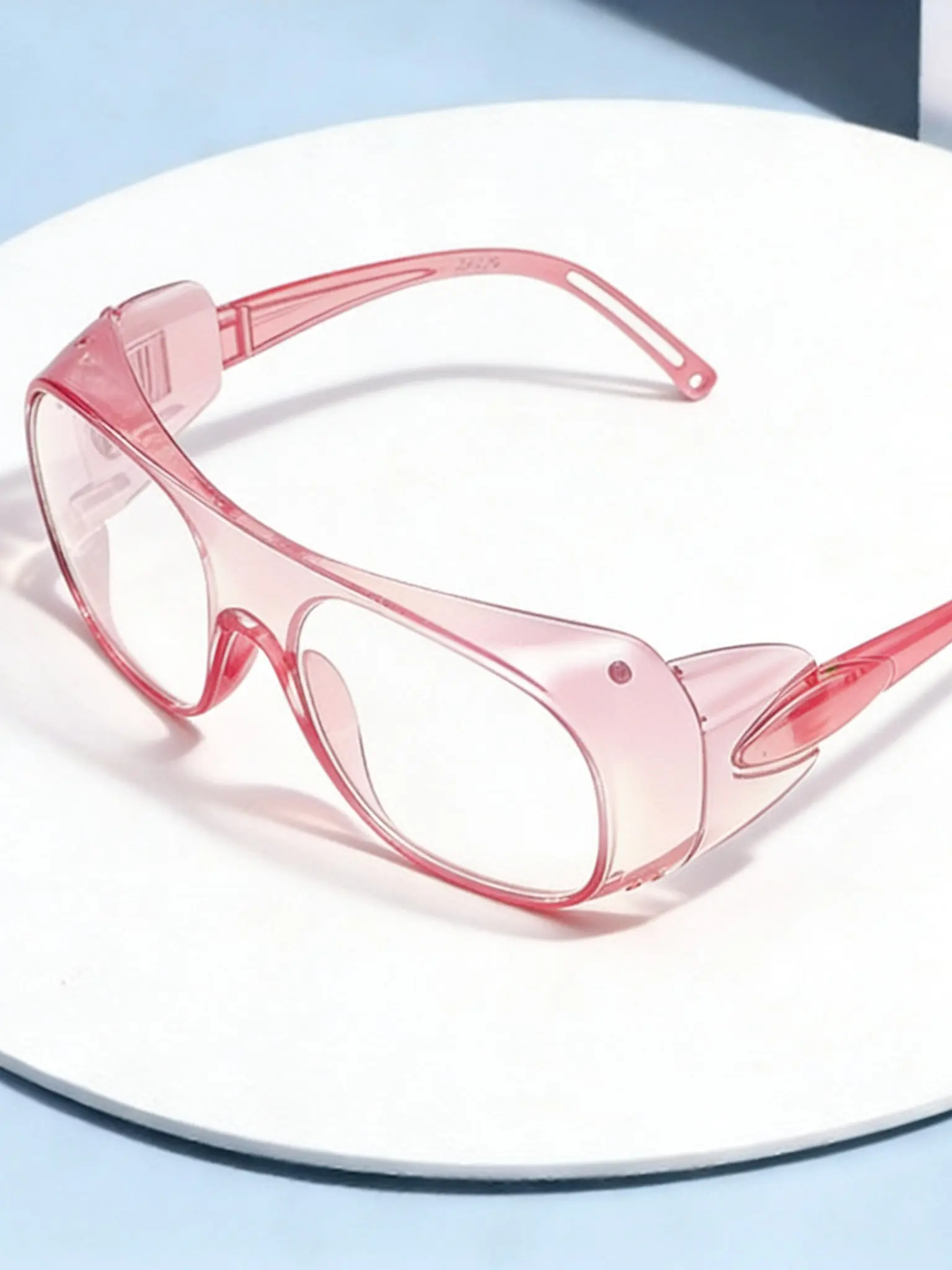 [1pay]Safety Large Frame Eyeglasses, Fashion Frame Eyeglasses, Trendy Casual Glasses, Stylish Glasses, Clear Transparent Lenses, Unisex Outdoor Indoor Use, Windproof Eye Protection, High Aesthetic Value, Eyeglasses Frames, Eyewear