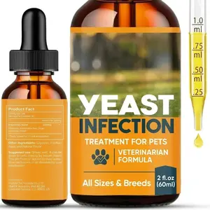 PetSafe Yeast Infection Treatment for Pets - Veterinarian Formula, All Breeds, Aloe Vera & Green Tea Extract, Safe & Gentle, 60 ml