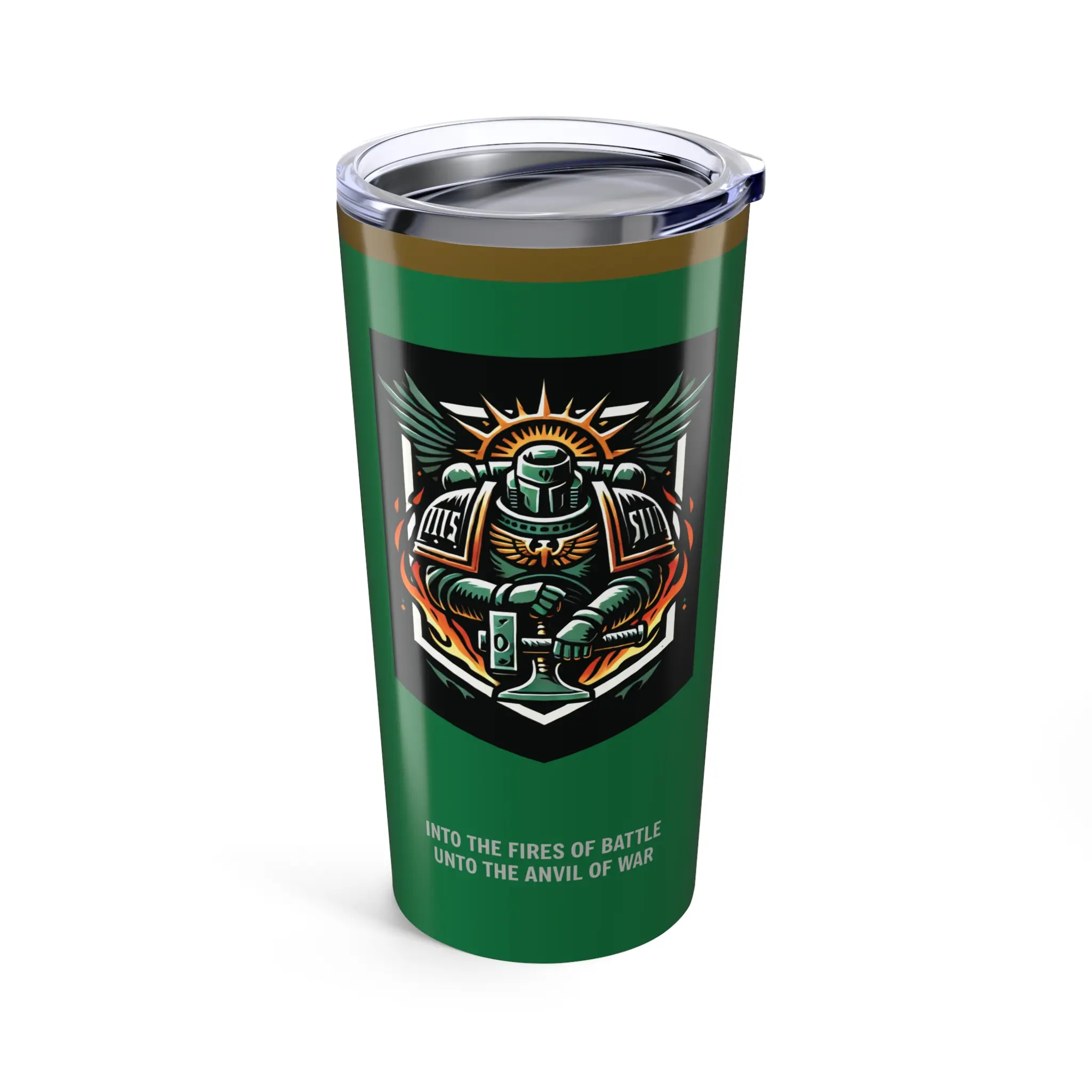 Space Marine Chapter WarHammer 40K Tumbler, Salamanders Theme Mug, 20oz Gift for Gamers, Sci-Fi Fanatic Cup, Geek Drinkware, Custom