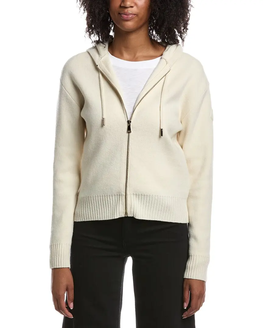 Moncler Cashmere & Wool Zip Up Hoodie