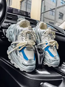 Men's Thick Sole Dad Sneakers, High End Sneaker, Fashionable Comfortable Breathable Casual Shoes, Perfect for Outdoor Walking Sports Daily Wear