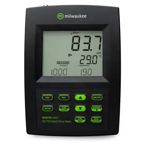 Milwaukee MW170 MAX EC/TDS/NaCl/Temp Logging Bench Meter for USA 110V