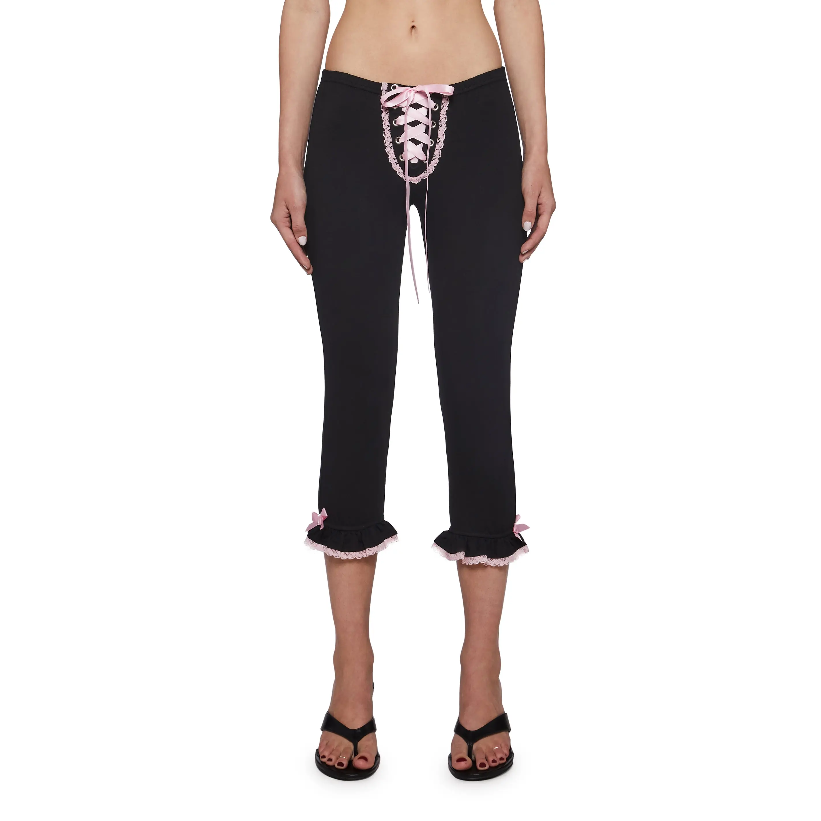 Daring Love Solid Capri Pants - Black Daring Love Solid Capri Pants - Black