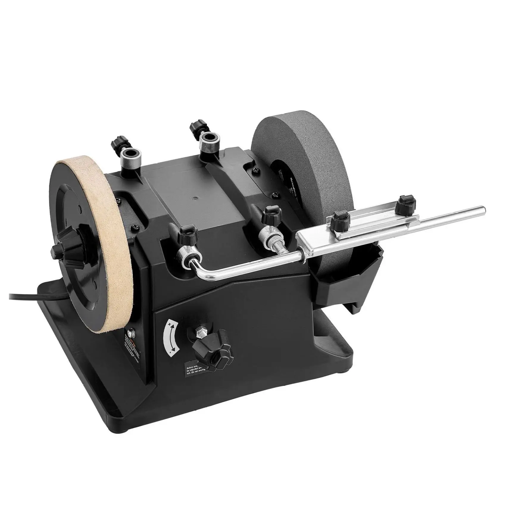 8-Inch Wet Sharpening System, Water Cooled Knife Grinder, 155 RPM, Vertical/Horizontal, Wet Stone Grinder for Knife, Axe, Chisel Default