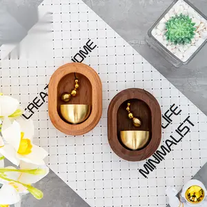 Doorbell, wind chime, suction copper bell, magnetic suction, refrigerator entrance, New Year's door, hanging collision bell, store graduation, school gifts, gift giving entrance Minimalist