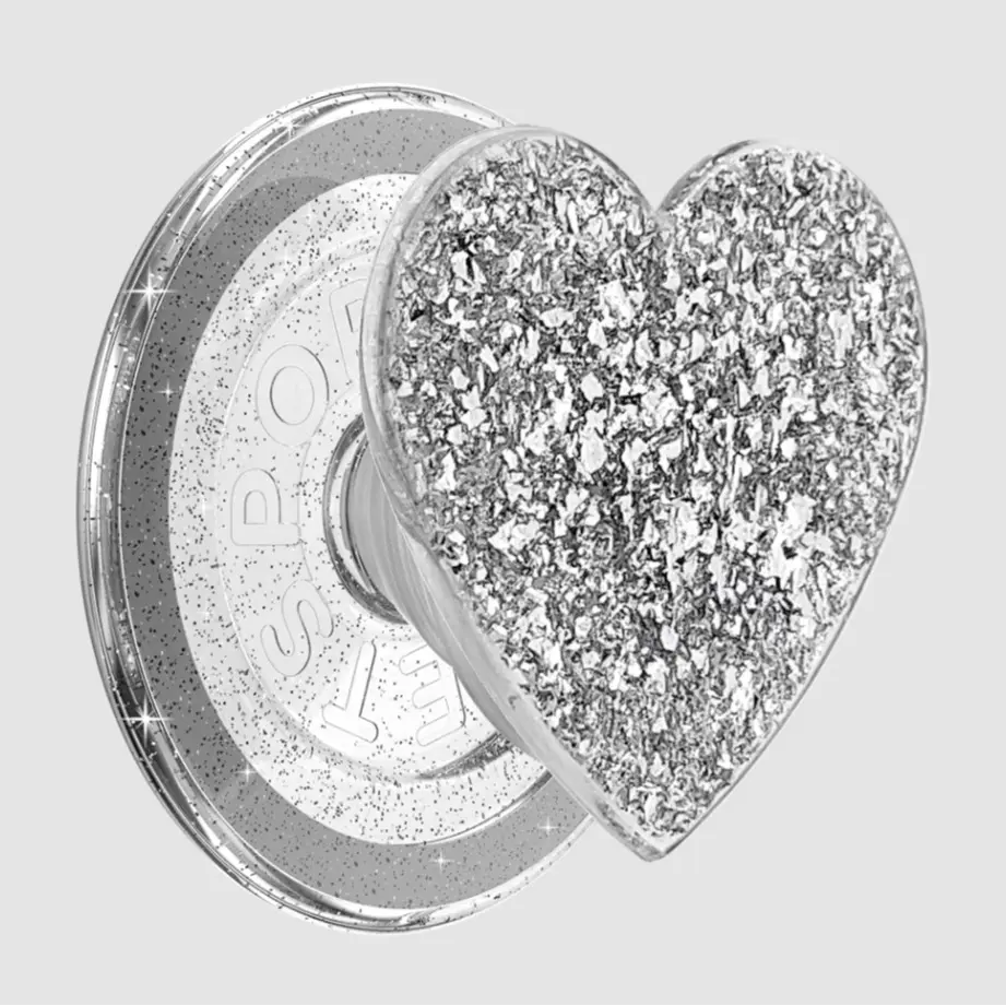 Confetti Heart Silver Sizzle