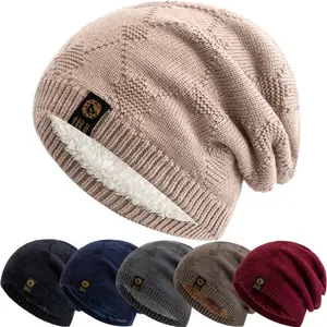 New Style Fashion Unisex Winter Hat Warm Wool Cap Stylish Soft Beanie Hat For Men Women Outdoor Thicken Ski Sports Knitted Hat