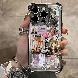 Anime Y2K Girl Misa Phone Case Suitable for iPhone 17 16e 16 15 14 13 12 11 Mini Pro Max Air X XR XSMAX 8 7 Plus Anti Fall Protective Transparent Soft Back Cover Protector, Casing