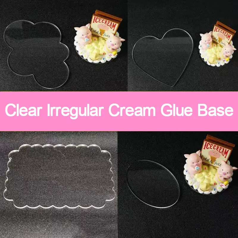 Acrylic cream glue base DIY phone stand acrylic sheet resin craft material DIY cloud base