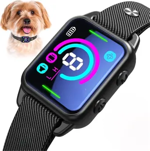 Bark Collar for Small Medium Dogs, Humane No Shock Dog Bark Collar with 2 Vibrations Beep, Rechargeable Anti Barking Collar with 8 Adjustable Sensitivity, Smart Bark Collars for Dogs (Black)