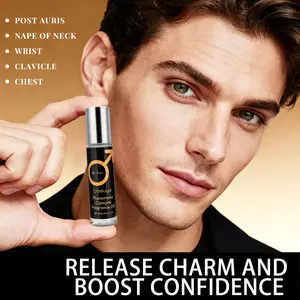 Men's 0.34 Oz (9.6g) Allure Perfume Rollerball, Roll On Cologne, Long-Lasting Scent, Ideal for Dates and Daily Use, Simple Bottle Design, Scented Cologne