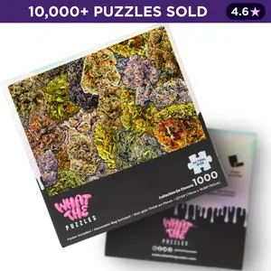 What The Puzzles – Collection De Chronic I 1000 Piece Jigsaw Puzzle for Adults, Premium Funny Gift, Non-Glare Puzzle with Hidden Details