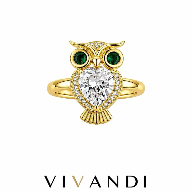 Vivandi Owl Ring 