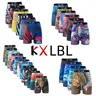 KXLBL Men's 12-Pack Novelty Full-Length Camouflage Bold Graffiti Print Boyshorts, Cotton Blend Breathable Elastic Underwear, Moisture-Wicking, Stretchy, Cycling-Ready Fit to Reduce Ride-Up for Casual Briefs