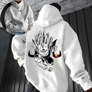 Unisex Anime Vegeta Print Hoodie, Dragon Ball Hoodie, Manga Hoodie For Men, Best Anime Hoodie, Gift For Anime Lovers, Anime Printed Shirt, DB Gift For Fans, Gift For Him, Gift For Her