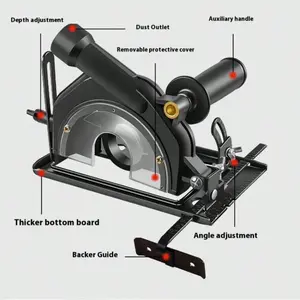 Adjustable Metal Workbench Base, Dustproof Angle Grinder Stand, Holder with Protective Cover, Desktop Mounting Accessories, Angle Grinding Machine