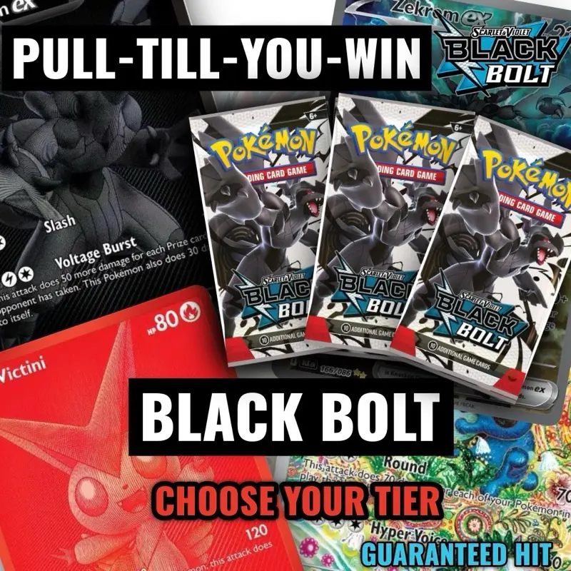 PULL-TILL-YOU-WIN- BLACK BOLT Booster Packs