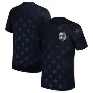 USA Away Soccer Jersey Navy Star Pattern, American Football Shirt, Front & Back View Athletic Sportswear, Fan Edition Gift Tee – Perfect for Sports Enthusiasts