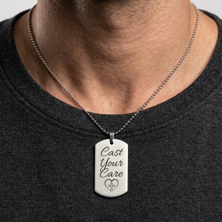 Cast Your Care Ball Chain Necklace