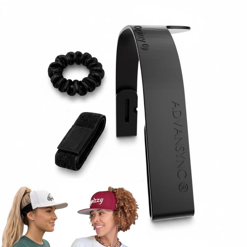 Capizzy — Converts Any Baseball Cap Into a Visor and Ponytail Hat, Fits Natural Hair, Curls, Afros, Locs, Braids, Ponytails, Buns, and more. Patented, Unisex