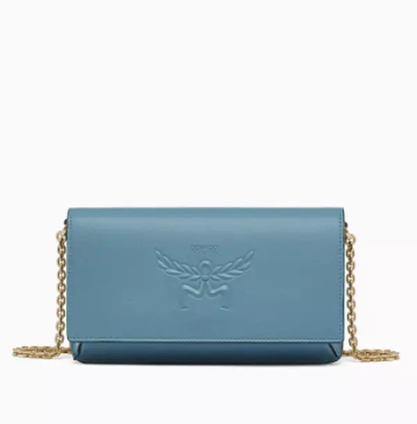 Pre-owned MCM leather Crossbody Bags Himmel Chain Wallet in Laurel Calf d0833