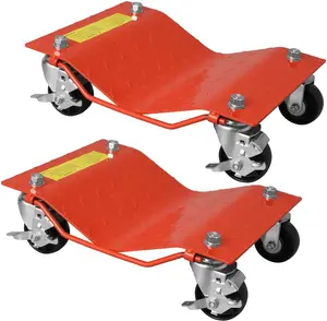 Car Wheel Dolly Set of 2, Heavy-Duty Car Moving Dolly with Brakes, 4000 Lbs Capacity, for Moving Trucks, Cars, Trailers, Boats, Motorcycles