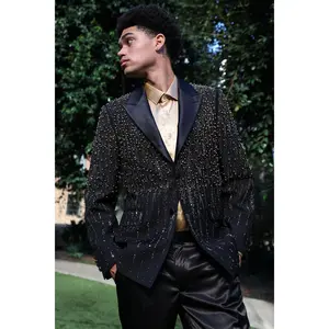 Midnight Rain Rhinestone Blazer