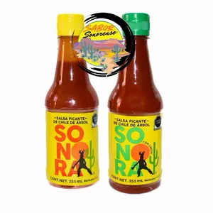 Salsa Sonora Chile de Árbol 355ml – Tradicional y Con Limón | Picante Auténtico de Sonora