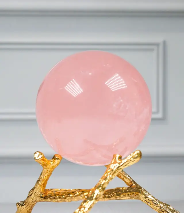 Natural rose quartz
