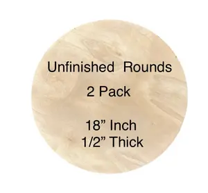 18'' Wooden Blank Rounds 2 Pack
