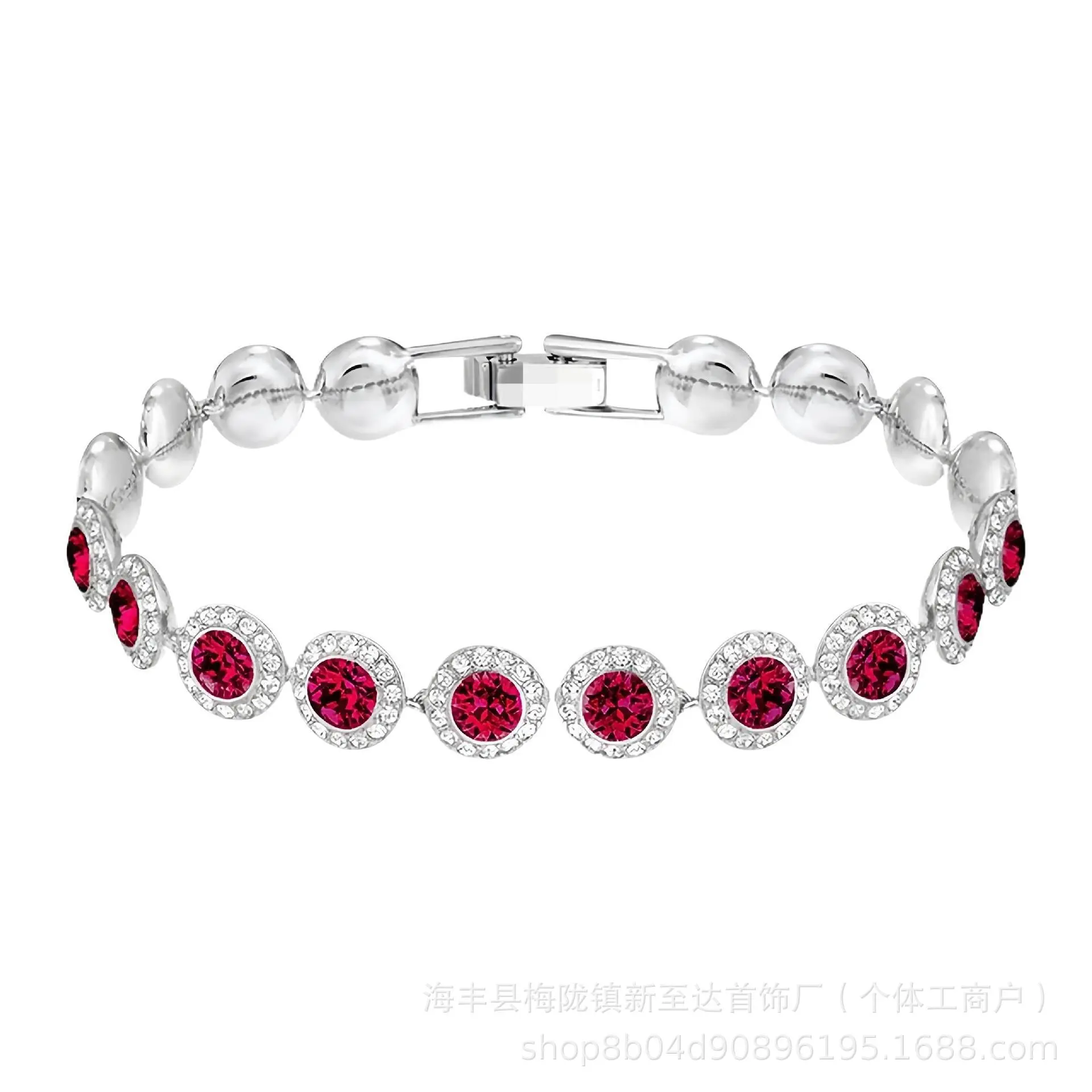 Red Crystal Roman Bracelet