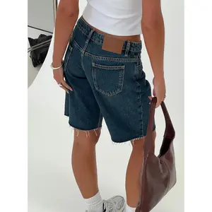 Cult Classic Longline Denim Shorts Vintage Wash