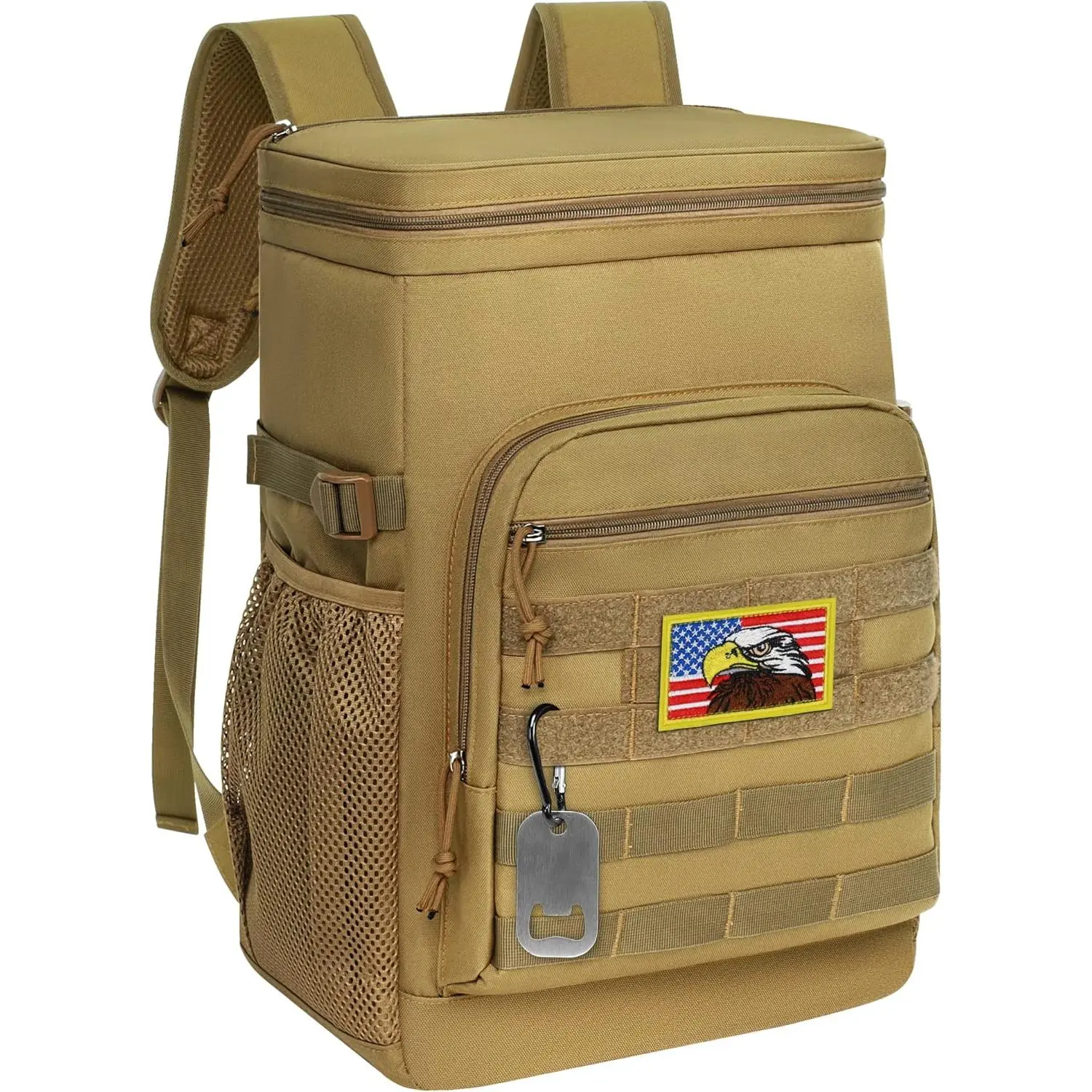 Tactical Cooler Backpack Insulated Leak-Proof - 24L Heavy Duty Lunch Backpack for Men Women Adults, Soft Ice Chest Backpack as Gift Work Hiking Camping Fishing Accessories 2025