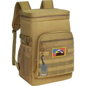 Tactical Cooler Backpack Insulated Leak-Proof - 24L Heavy Duty Lunch Backpack for Men Women Adults, Soft Ice Chest Backpack as Gift Work Hiking Camping Fishing Accessories 2025