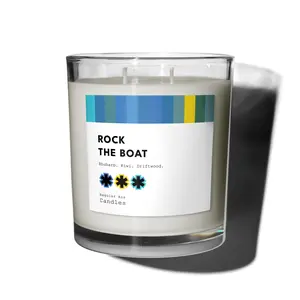 ROCK THE BOAT Rhubarb, Kiwi, Driftwood Candle