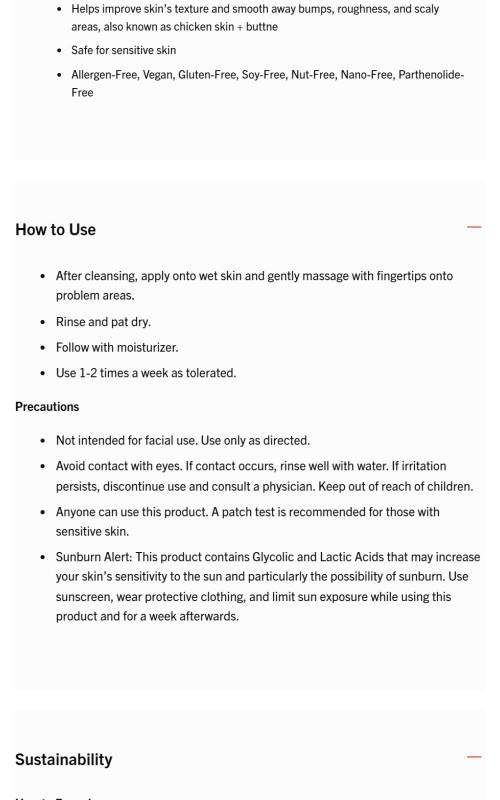 KP Bump Eraser Body Scrub 10% AHA