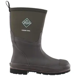 Muck Boot Mens Chore Mid Pull On Rain Casual Boots Mid Calf - Brown