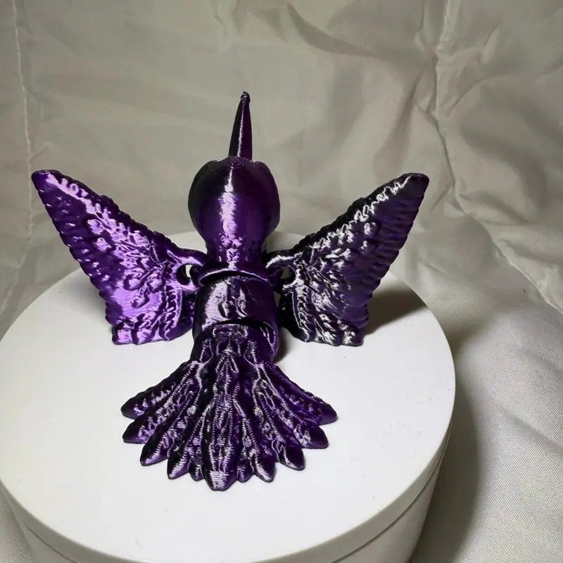 3d printed articulated hummingbird
