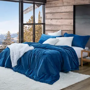 Coma Inducer Oversized Plush Comforter - Touchy Feely - Cuddly Blue